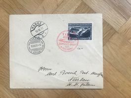 1931 Liechtenstein. Zeppelinflug nach Nesslau