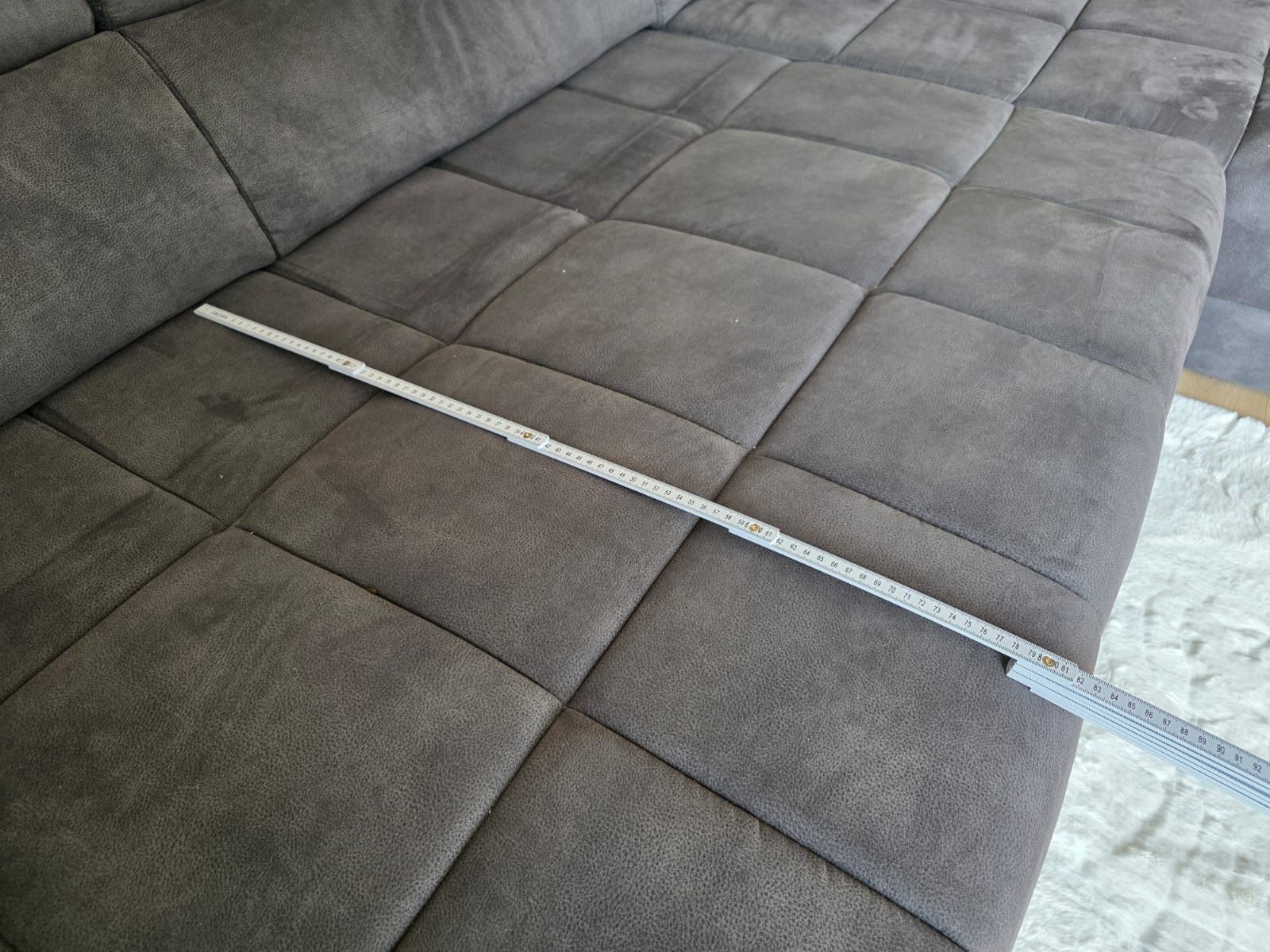 Divani: Grosses elektrisches Ecksofa/Lounge Sofa, grau, neuwertig! – Usato da Grabs venduto da tobias.haeggi 4