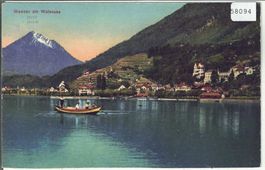 Weesen am Walensee - Ruderboot - Litho