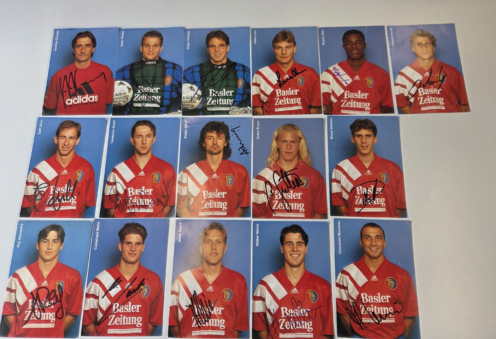 Cartoline: Autogrammkarten FC Basel – Usato da Pratteln venduto da rolf4133