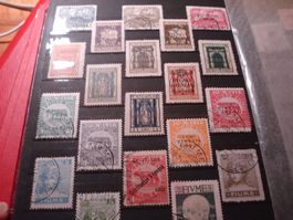 Lot alte Marken Fiume, um 1920 */o (Italien)