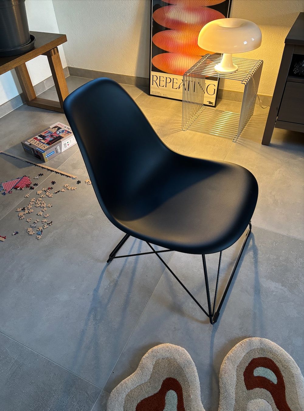 Vitra Sedie: Eames Plastic Side Chair LSR noire – Usato da Cournillens venduto da aese01 7