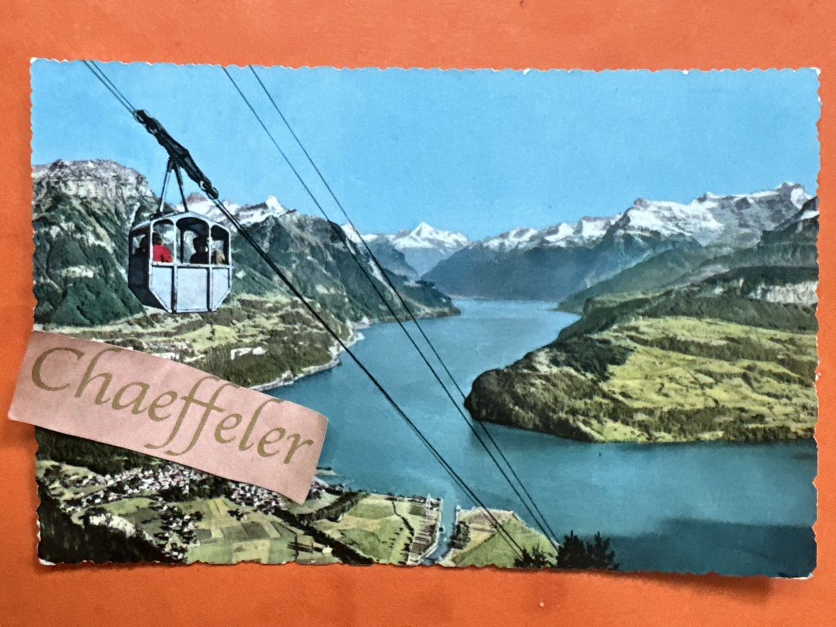 Cartes postales: Ansichtskarte Luftseilbahn Brunnen-Urmiberg Vierwaldstätters – D'occasion à Zürich par Chaeffeler