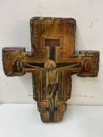 Holzkruzifix byzantinischen oder Florentiner Stil Alter unbe