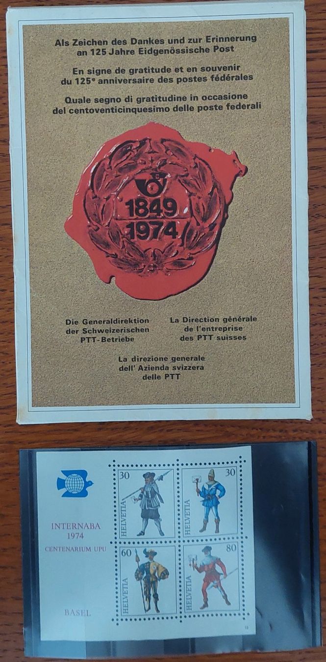 Ansichtskarten: 1 bloc INTERNABA 1974 avec 12 cartes – Neu und originalverpackt aus Saillon von picav