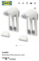Ikea KLAMBY Beschlag für Rollo/Jalousie, Weiss, Neu!