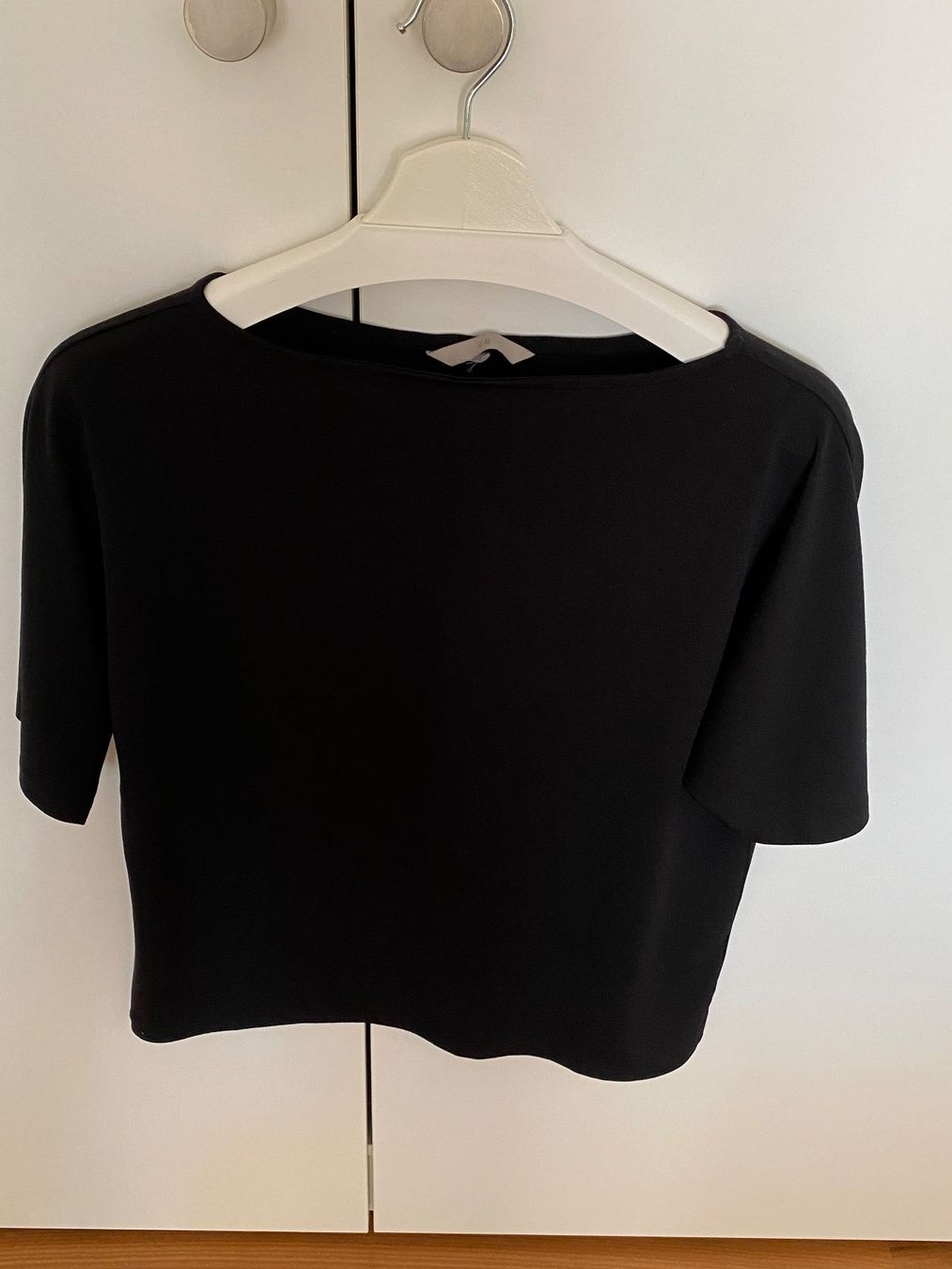H&M T-shirt: Shirt-Bluse, H&M, Gr. S, schwarz – Usato da Biberstein venduto da Miana2