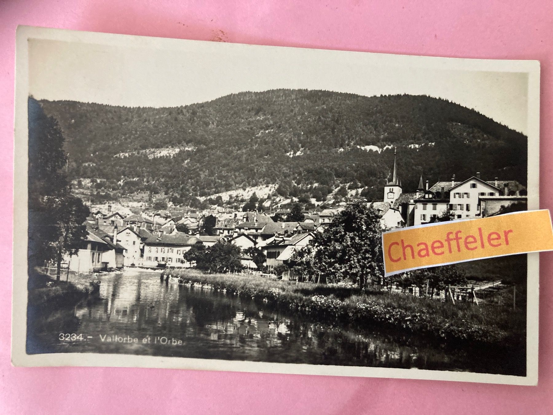 Cartoline postali: 3234 . - Vallorbe et l‘Orbe – Usato da Zürich venduto da Chaeffeler