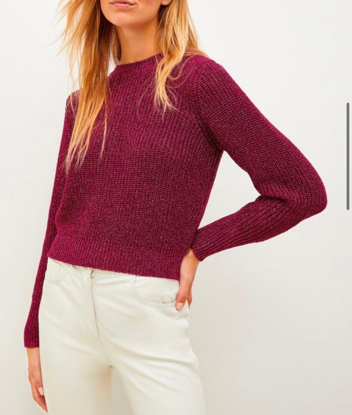 Liu Jo Maglioni & Felpe: Pull Liu Jo fuchsia métallisé L neuf / Pullover – Nuovo e nell'imballaggio originale da Genève venduto da mur_h768 2