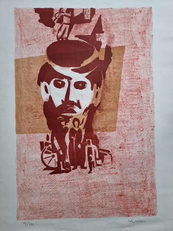 HANS SCHWEIZER LITHOGRAPHIE SIGNIERT NUMMERIERT 1