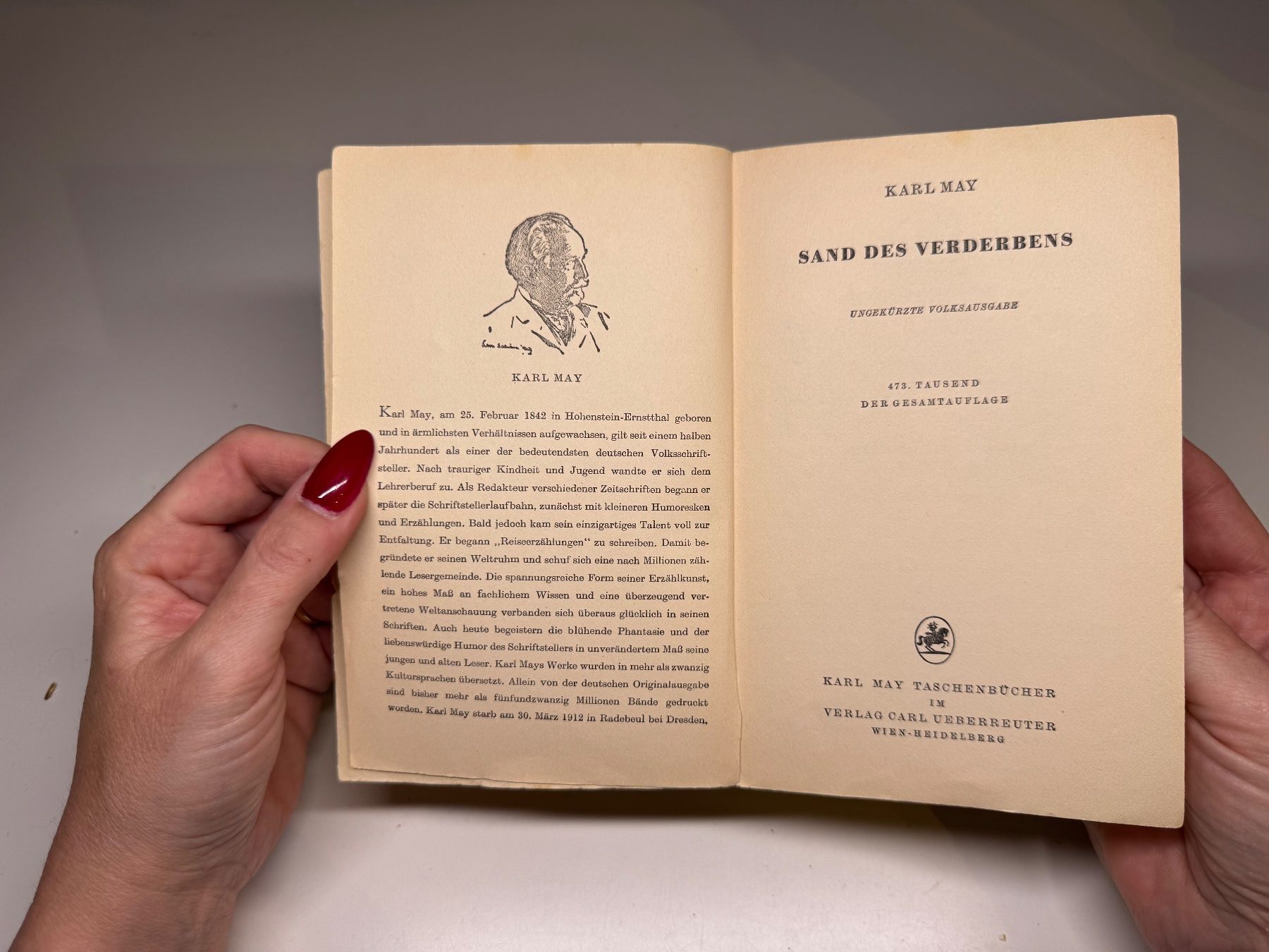 Libri: ROMAN: Karl May, Sand des Verderbens – Usato da Grosswangen venduto da Kleine.Knoepfe 3