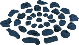 35 Klettergriffe für ca. 3-5 m² blau