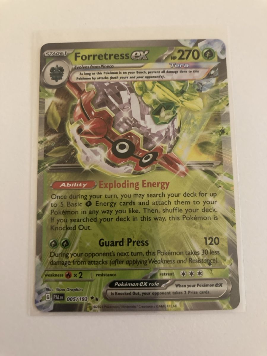 Pokémon Carte collezionabili: Forretress ex 005/193 - Paldea Evolved EN – Nuovo (secondo la descrizione) da Wohlen AG venduto da Liridon22