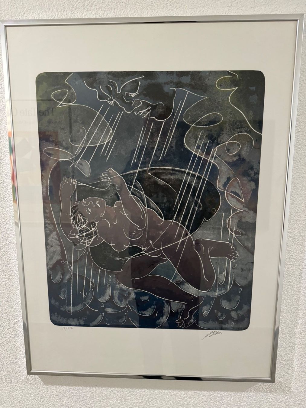 Grafica & Litografie: Hans Erni  "Windstoss" – Usato da Oberägeri venduto da Bongo