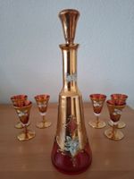 Service à liqueur en Cristal de Boème, 7 pièces