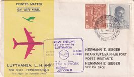 Erstflug Lufthansa New Dehli - Frankfurt 1963