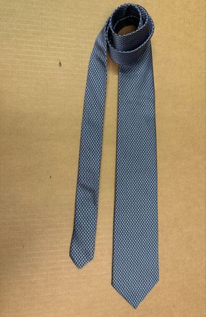Herrenkrawatte HUGO BOSS, blau mit Muster