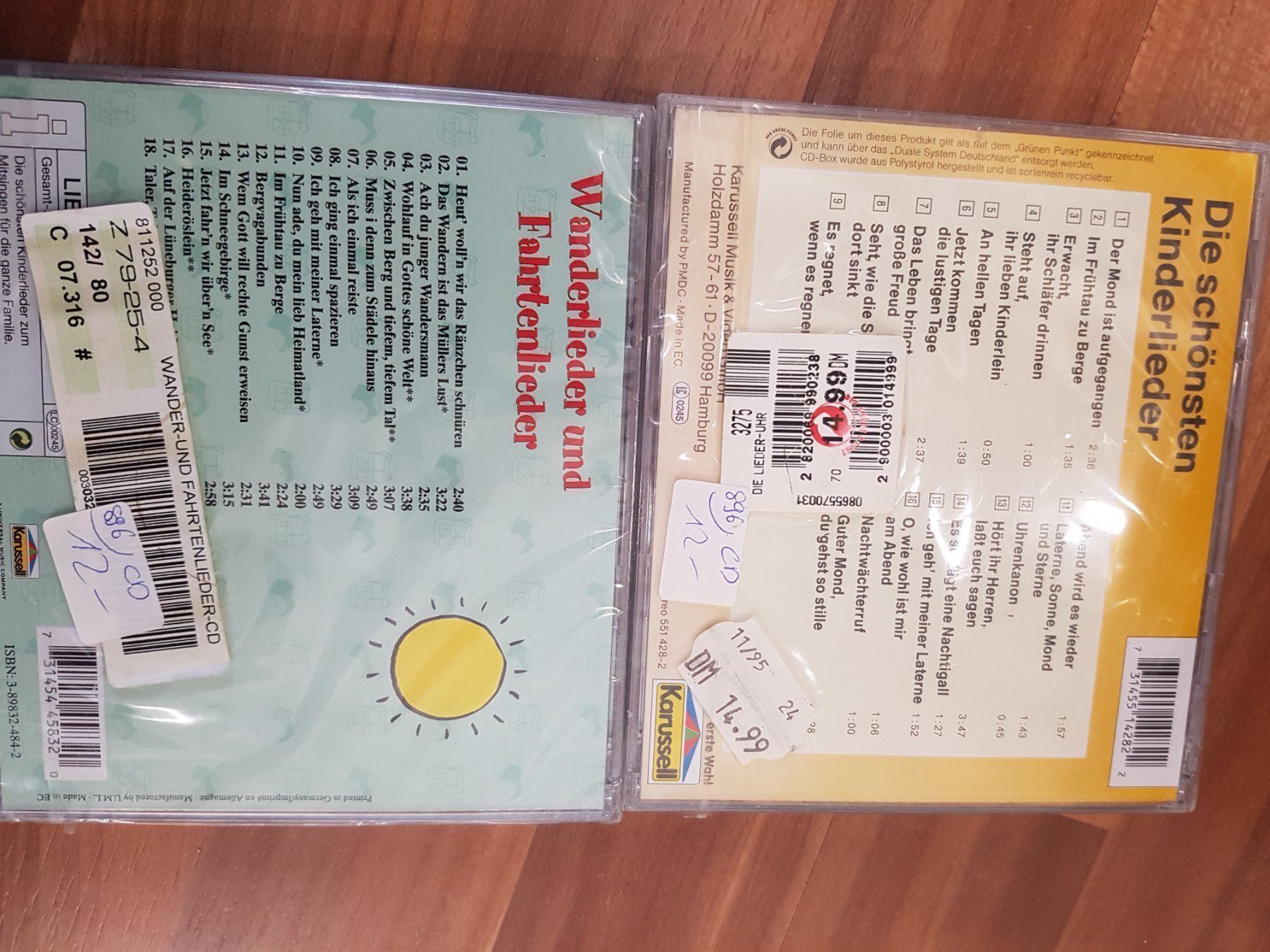 CD: 4 Kinderlieder cds K13 – Nuovo e nell'imballaggio originale da Schwarzenburg venduto da Flamingo07 2