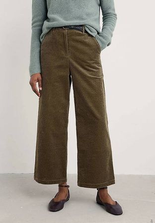 Seasalt Cornwall Cordhose in Schlammfarbe, Grösse 40, weit