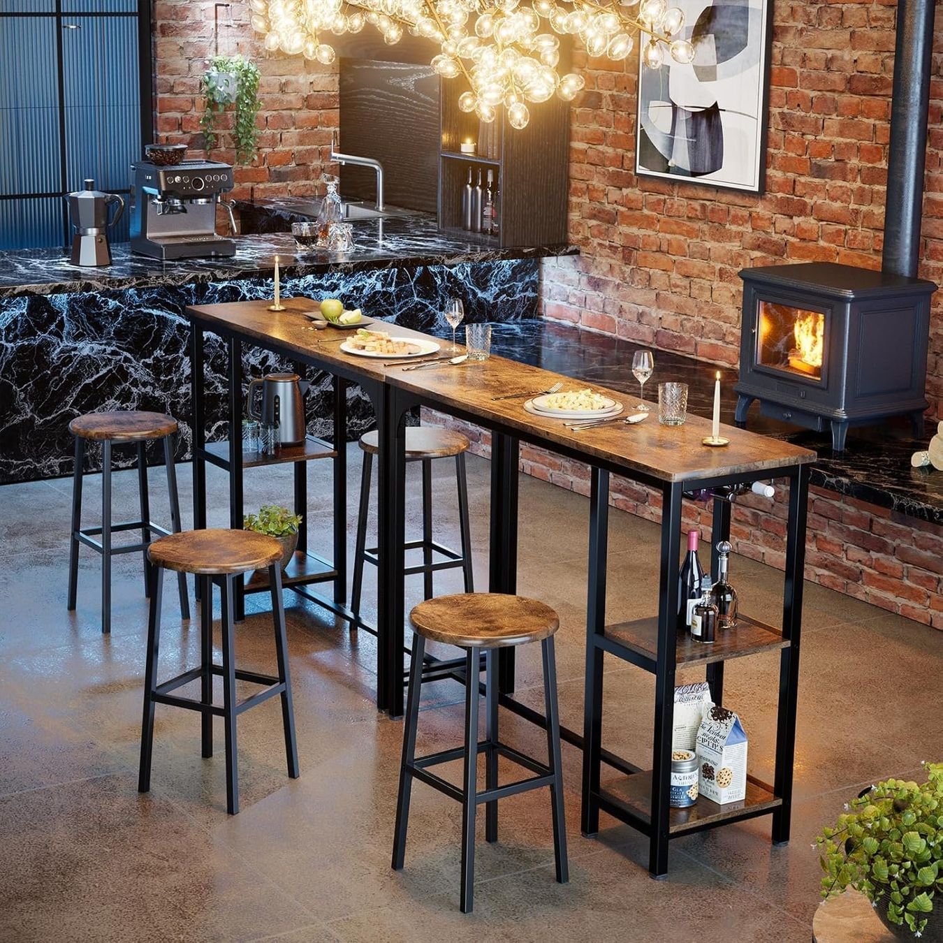 Tischset: Bartisch mit Barhocker – Neu (gemäss Beschreibung) aus Sins von Taschending 3