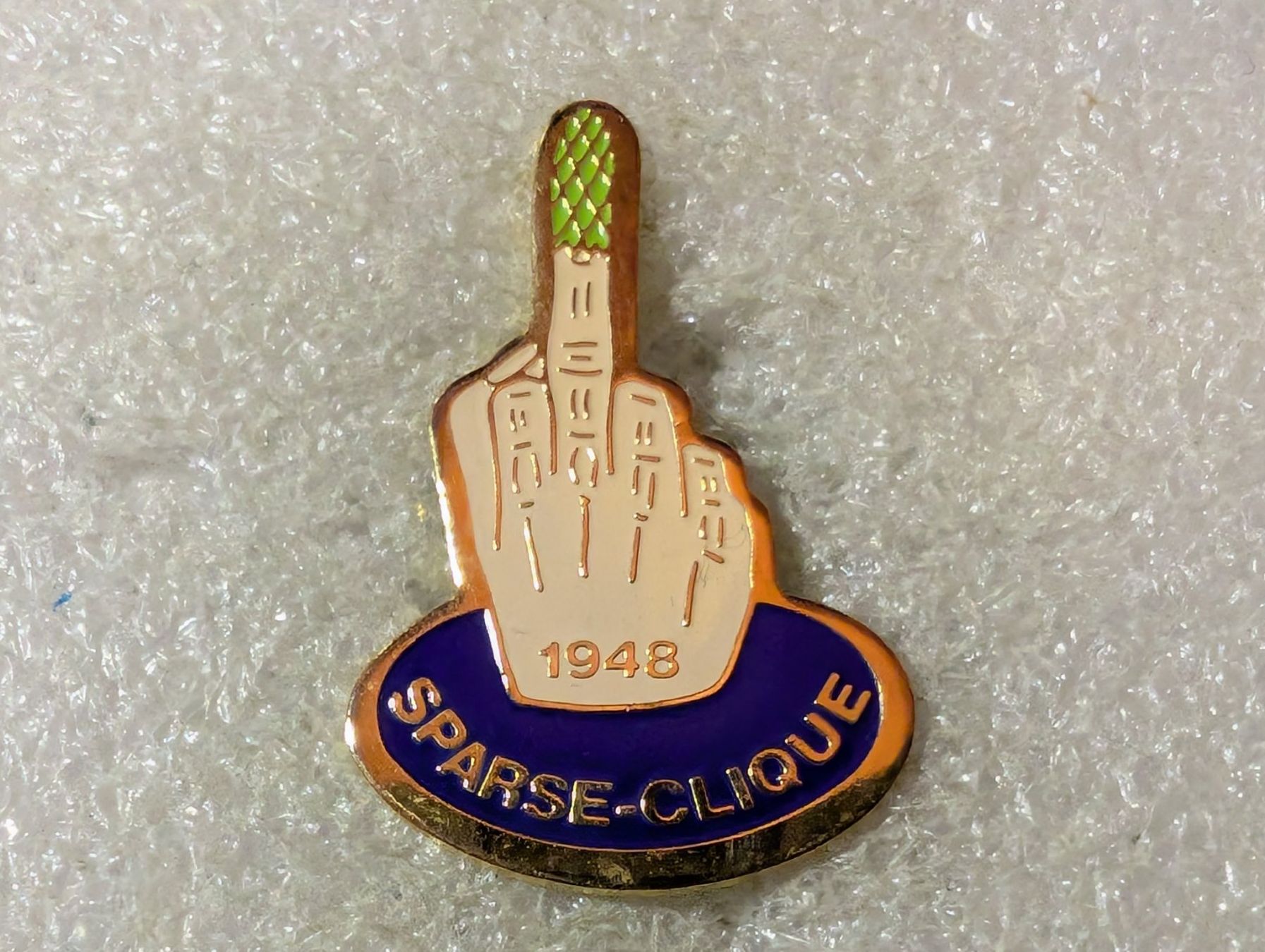 Placchette & Badge: Ansteckpin 86: Sparse Clique – Usato da Oppligen venduto da Pin-Fall-Shop