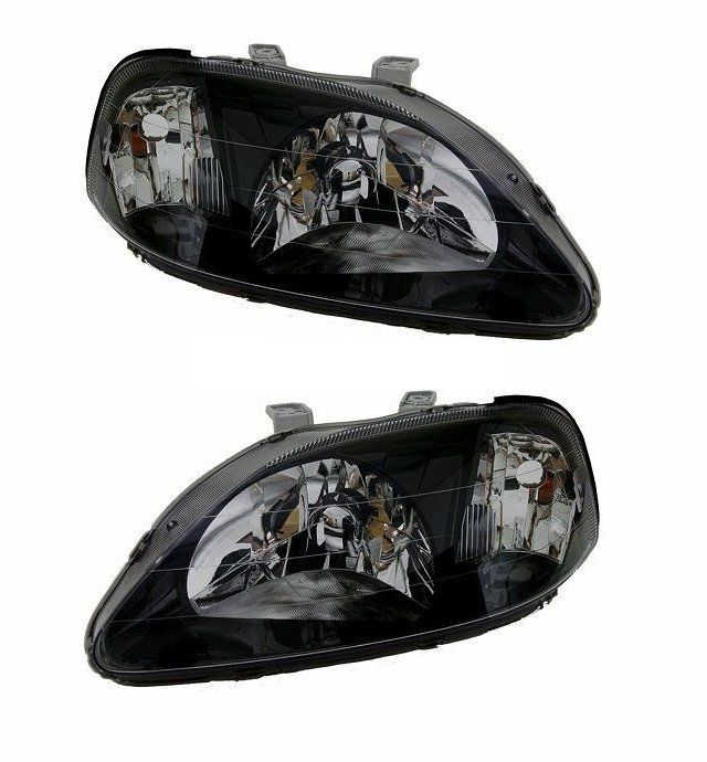 Scheinwerfer schwarz EK9Style Honda Preface Civic EK / EJ Kaufen auf Ricardo