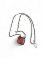 Alt Persian Low Silver Carnelian Necklace