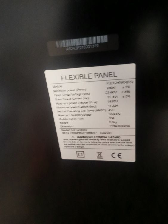 Solargeräte und Solarprodukte: Solarpanel mit 240Wp Leistung – Gebraucht aus zollbrück von Ruedi69 2