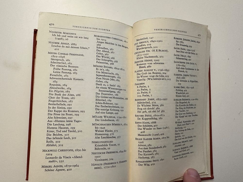 Livres: Altes Gedichte Buch, vom Mittelalter bis zur Neuzeit Jg 1967 – D'occasion à Münsingen par Ganjam 9