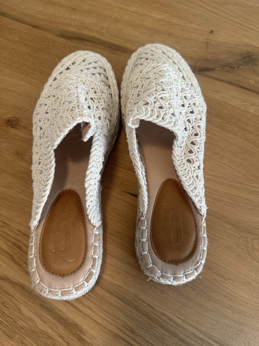 Scarpe da donna: Schöne gehäkelte Espadrilles Mules Gr 37 – Nuovo e nell'imballaggio originale da Kloten venduto da AnemoneD 3