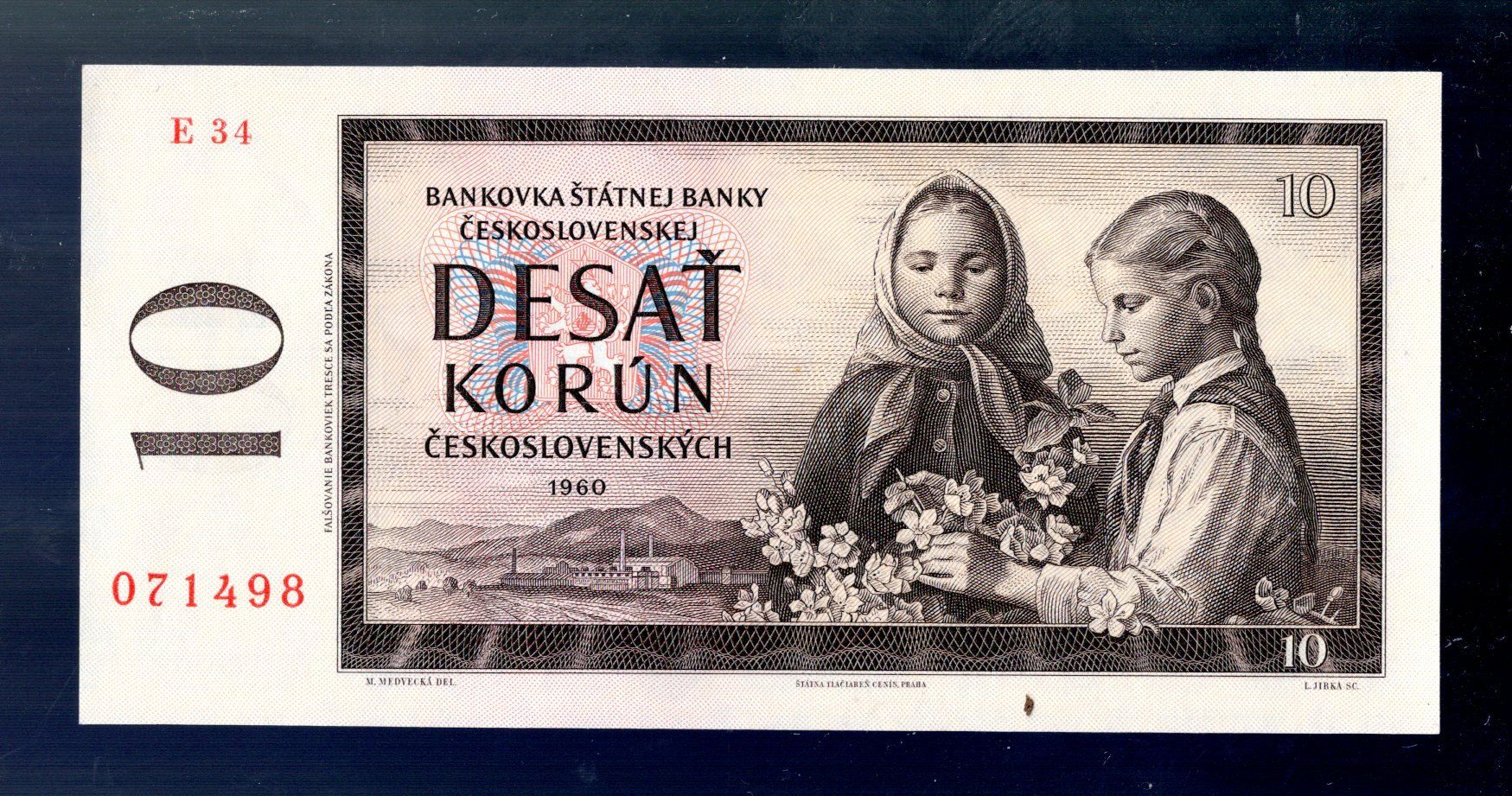 Billets de banque: Czecoslovakai 10 korun UNC – Neuf (Voir description) à Leibstadt par baroc333