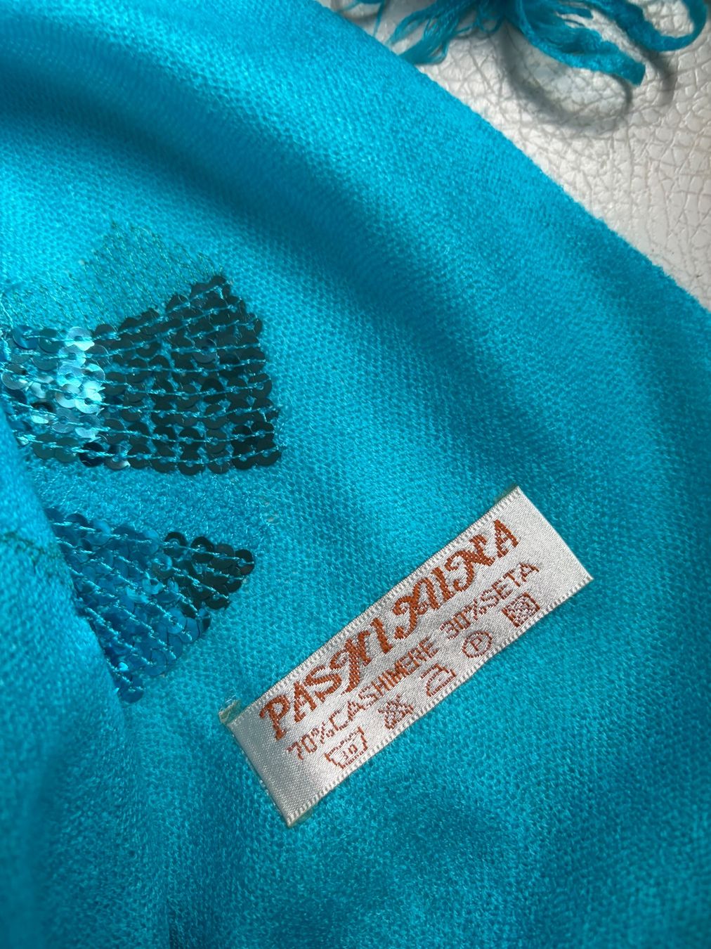 Foulards, Tücher & Schals: Kaschmir / Seide Pashmina – Gebraucht aus Unterägeri von Jutka_04 1