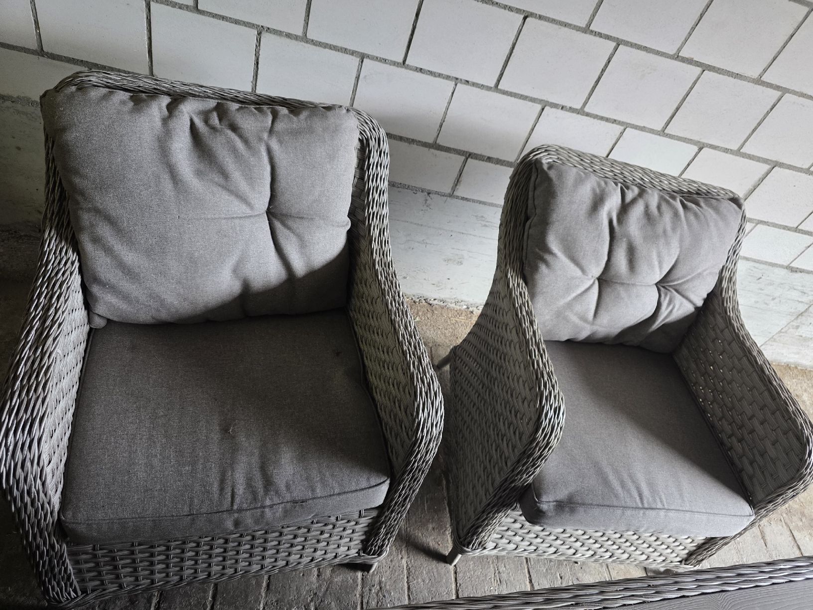 Set de table et chaises: Gartenmöbelset Polyrattan 6-teilig  – D'occasion à Bözberg par Escavado 1