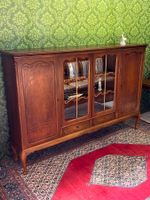 Wohnzimmerschrank Bücherschrank Chippendale Barock Vitrine