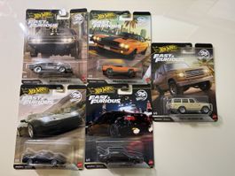 Hot Wheels Fast & Furious Set 5 Modelle Neu 1:64