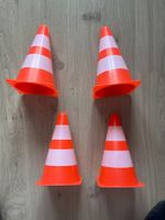4 Pylonen, Verkehrskegel Höhe 23cm ideal zum Velofahren üben