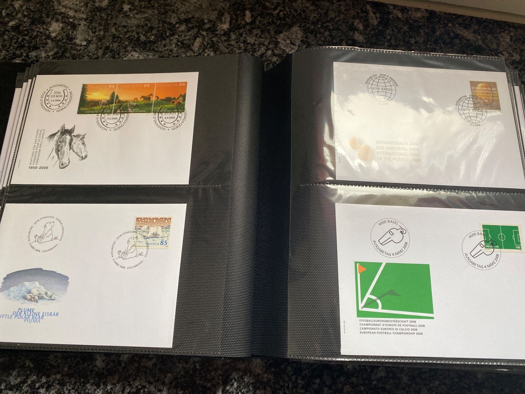 Tutti i francobolli: Album Schweiz FDC 2006 -2014 – Usato da Erlinsbach SO venduto da Silverstorm 2