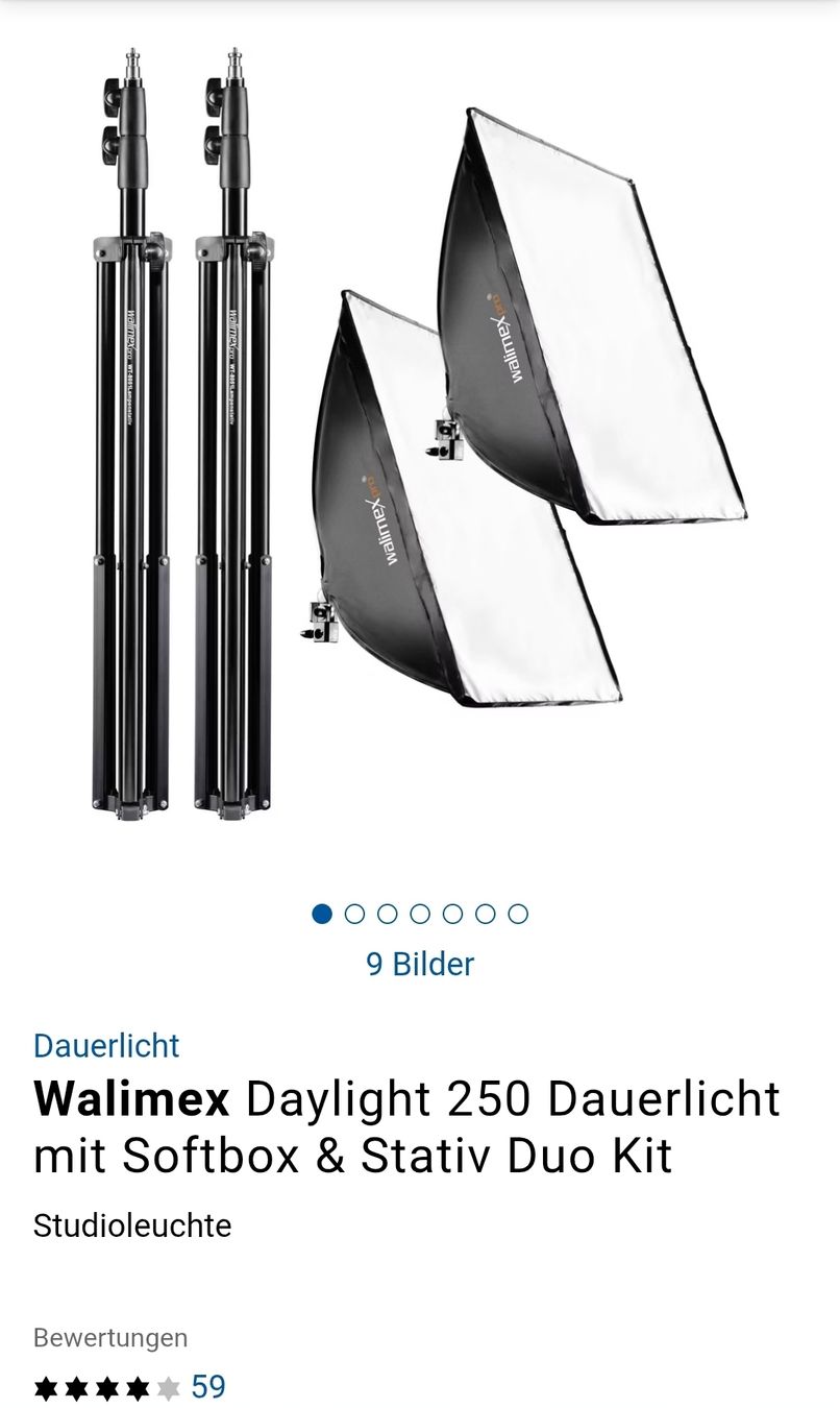 Laboratorio & Camera oscura: Studio Dauerlicht inkl. Top Transporttasche – Usato da Lachen SZ venduto da pesci33 1