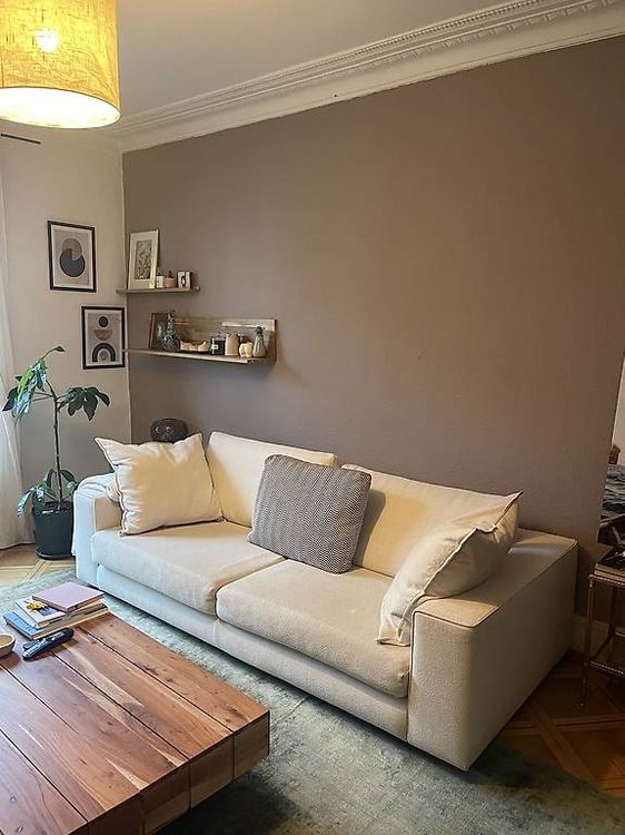 Canapé + Fauteuil Assorti - Marron, Cuir Synthétique, Bon état