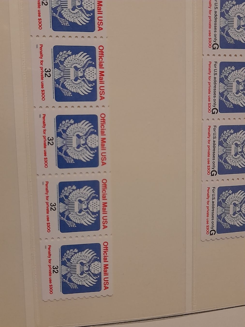 Alle Briefmarken: Briefmarken Sammlung USA, "Official Mail", komplett. – Neu und originalverpackt aus Winterthur von Ufff512 7