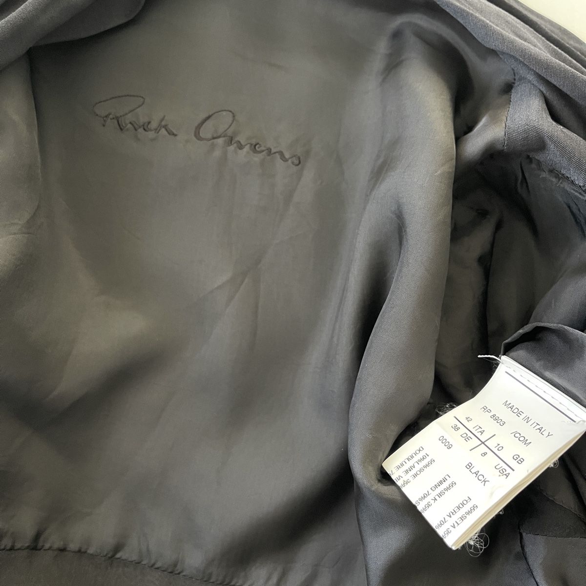 Rick Owens Giacche: RICK OWENS Leather and Silk Cardigan – Nuovo (secondo la descrizione) da Emmen venduto da Avviivva_Com2023 8