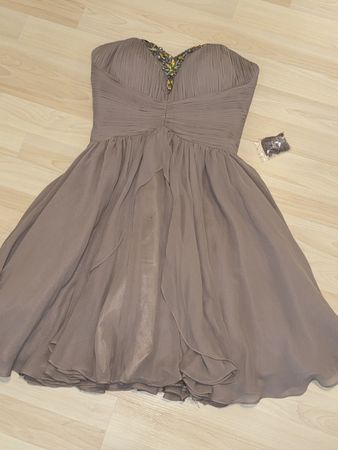 Gr.34 schönes Tüll Cocktailkleid in taupe von LAONA