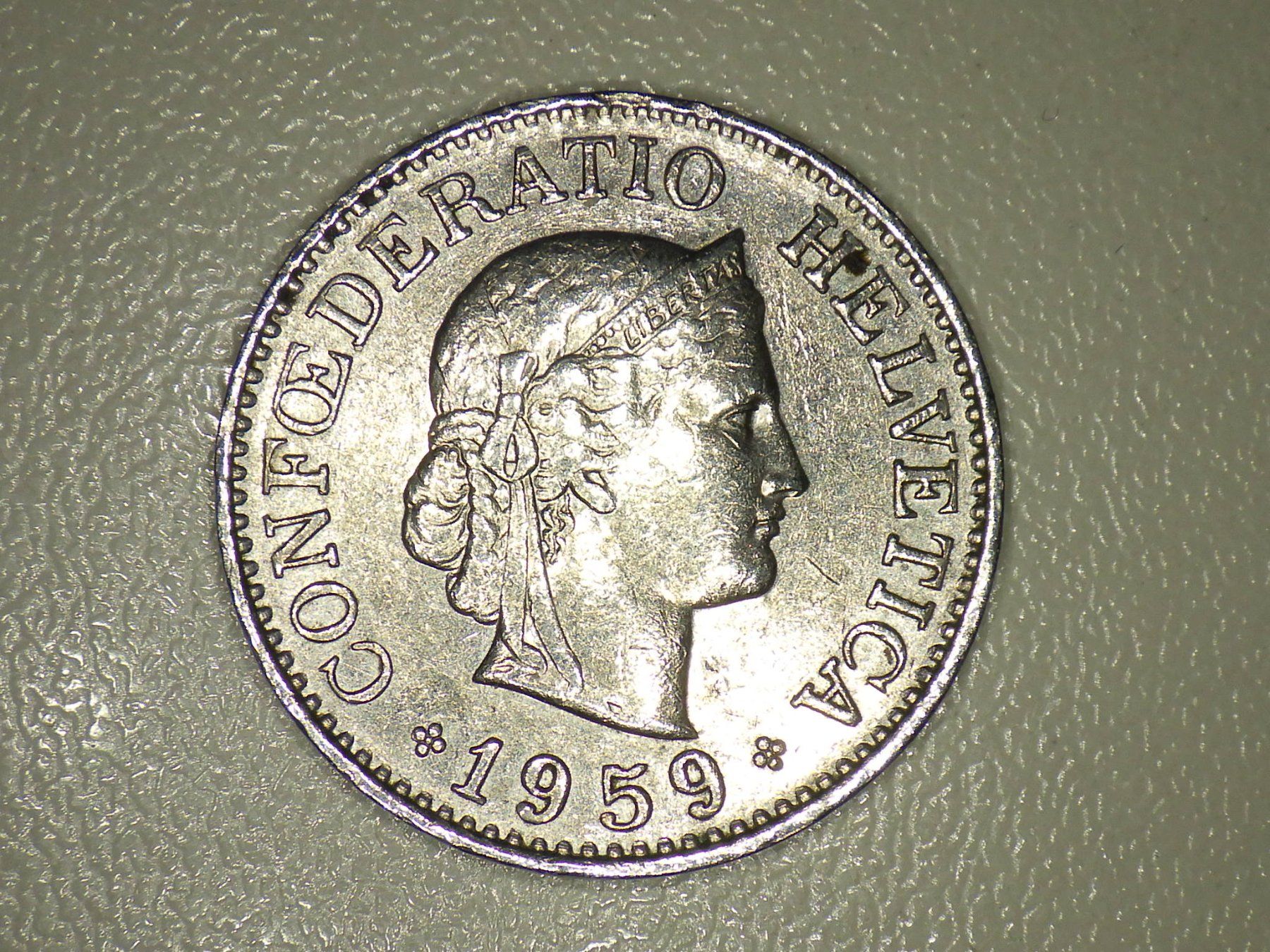 Tutti le monete: Schweizer 10 Rappen Münze 1959 – Usato da Egg b. Zürich venduto da yan_6728