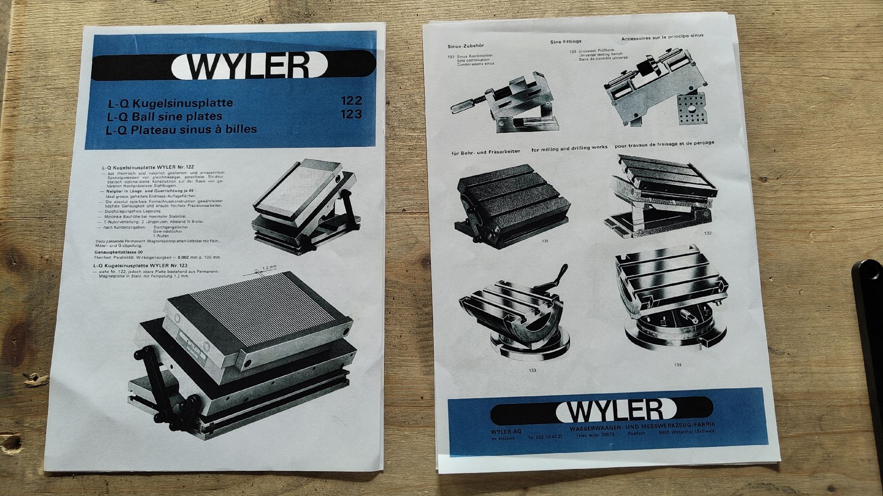 Wyler Messen: Wyler Kugelsinusplatte – Gebraucht aus Wolfhalden von spa_8z8r 5
