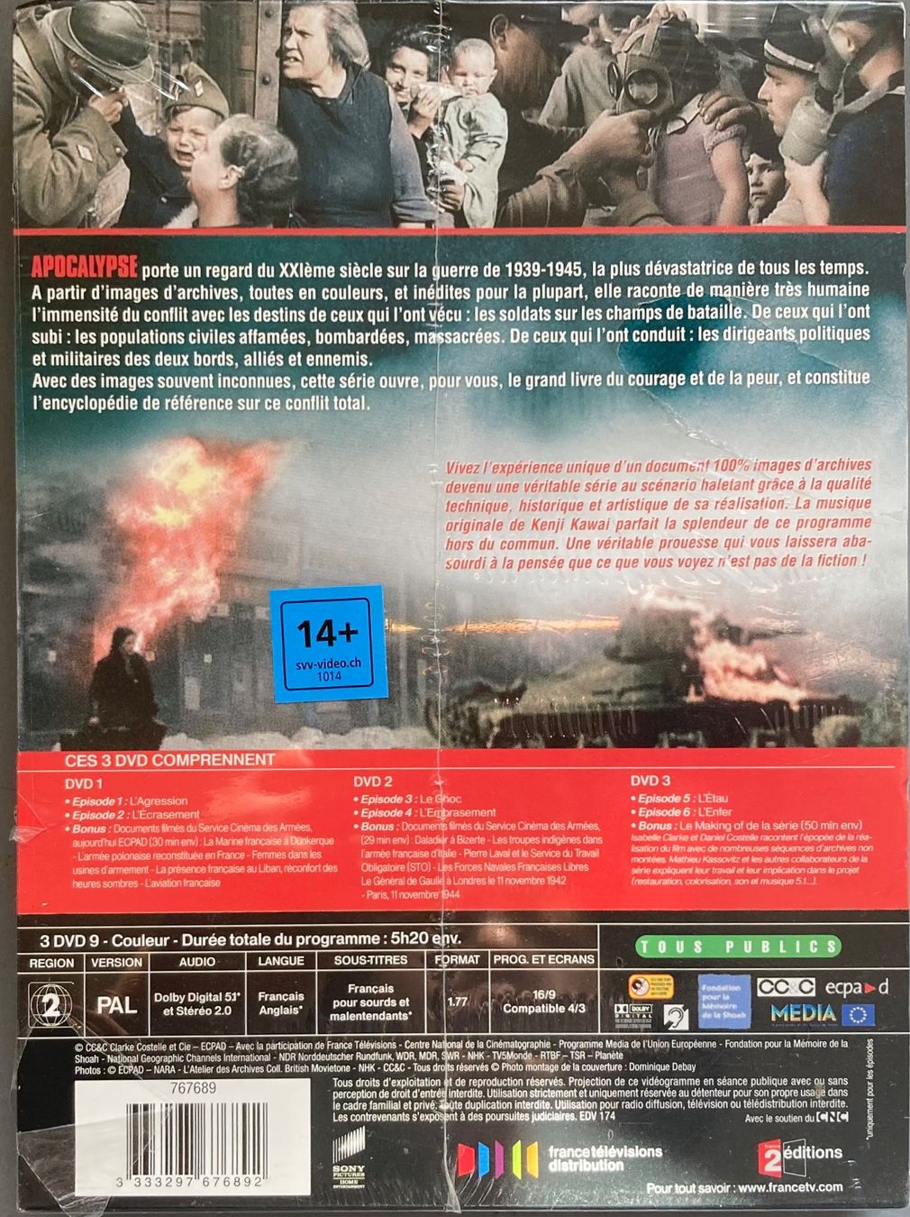 Tous les DVDs: APOCALYPSE : LA 2EME GUERRE MONDIALE – Neuf avec emballage d'origine à Poliez-Pittet par Newtown-Records 1