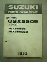 Ersatzteil -Katalog Suzuki GSX 550 ED  1983-3