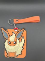 Flareon Kartenhalter / Pokémon Schlüsselanhänger