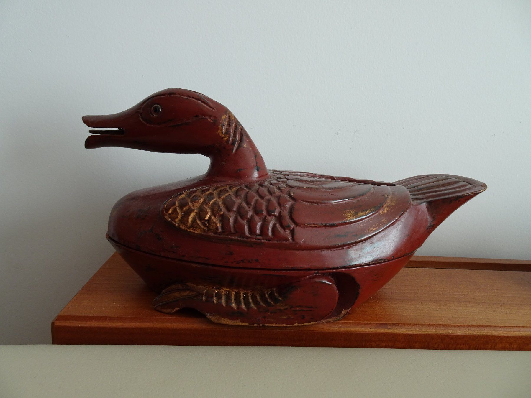 Statuette: alte Holz - Ente  - 2-teilig – Usato da Vitznau venduto da Mina60 1
