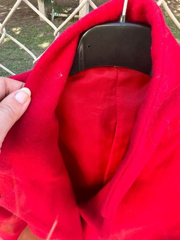 Giacche: Roter Vintage-Blazer 80 % Wolle – Usato da Coldrerio venduto da Theres2004 5