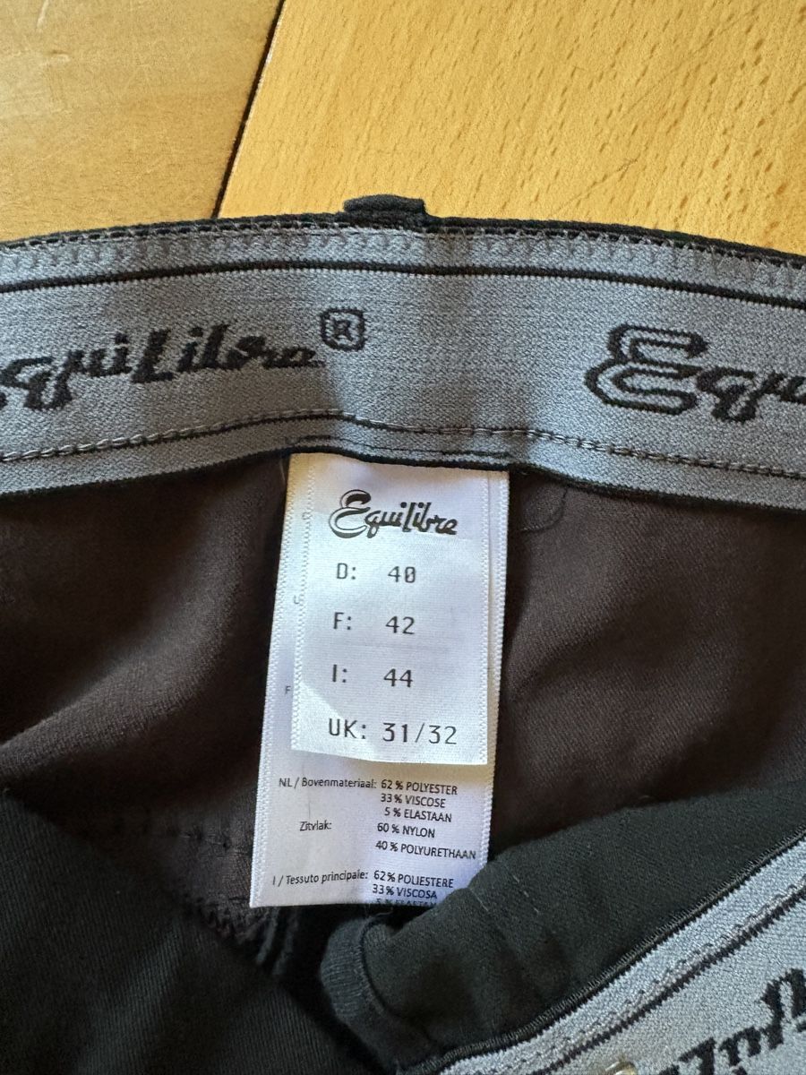 Pantalons: Reithose Equilibre braun schwarz Grösse 40 – Neuf (Voir description) à Olten par lizla 2